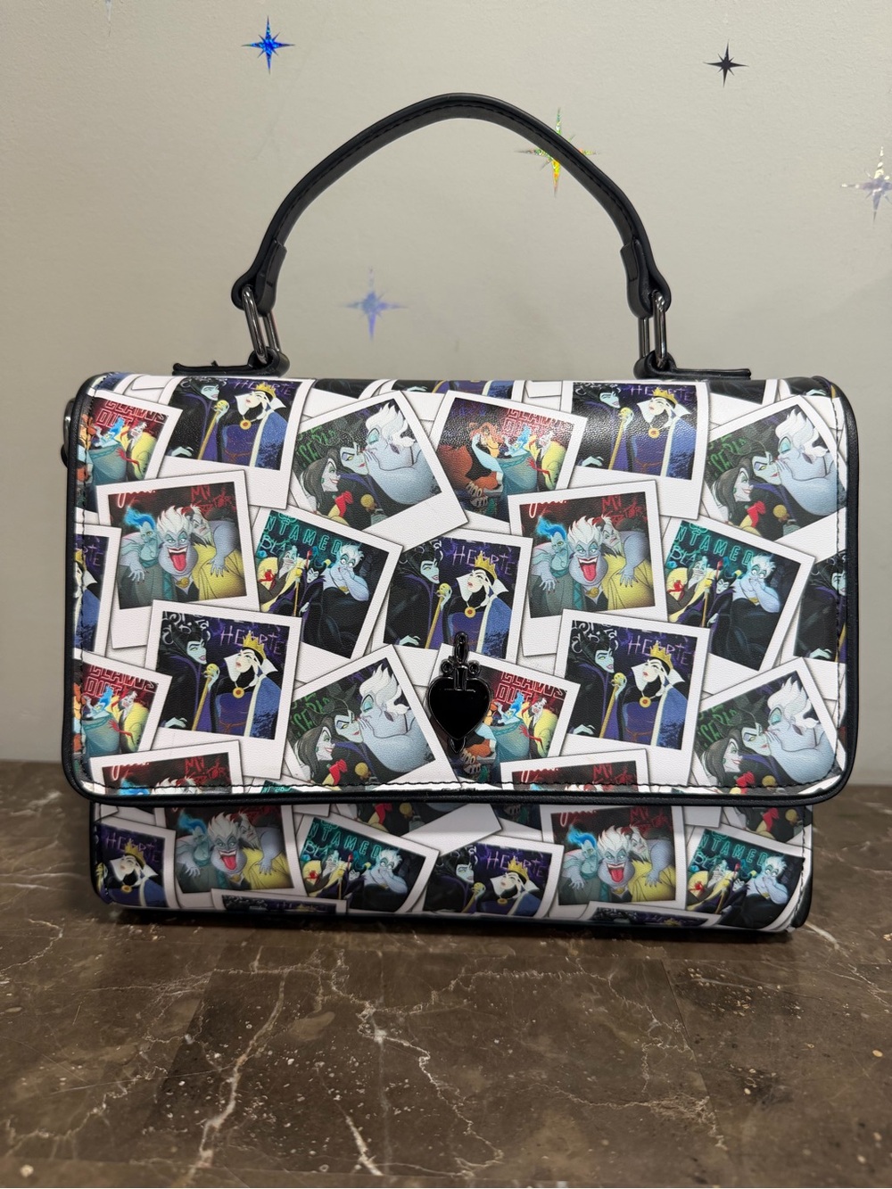 Disney Loungefly Villains Club Polaroid Crossbody Bag